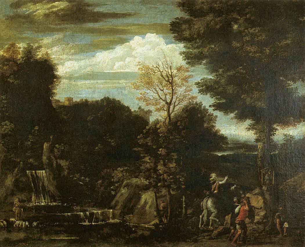 Landscape with a Devotional Image